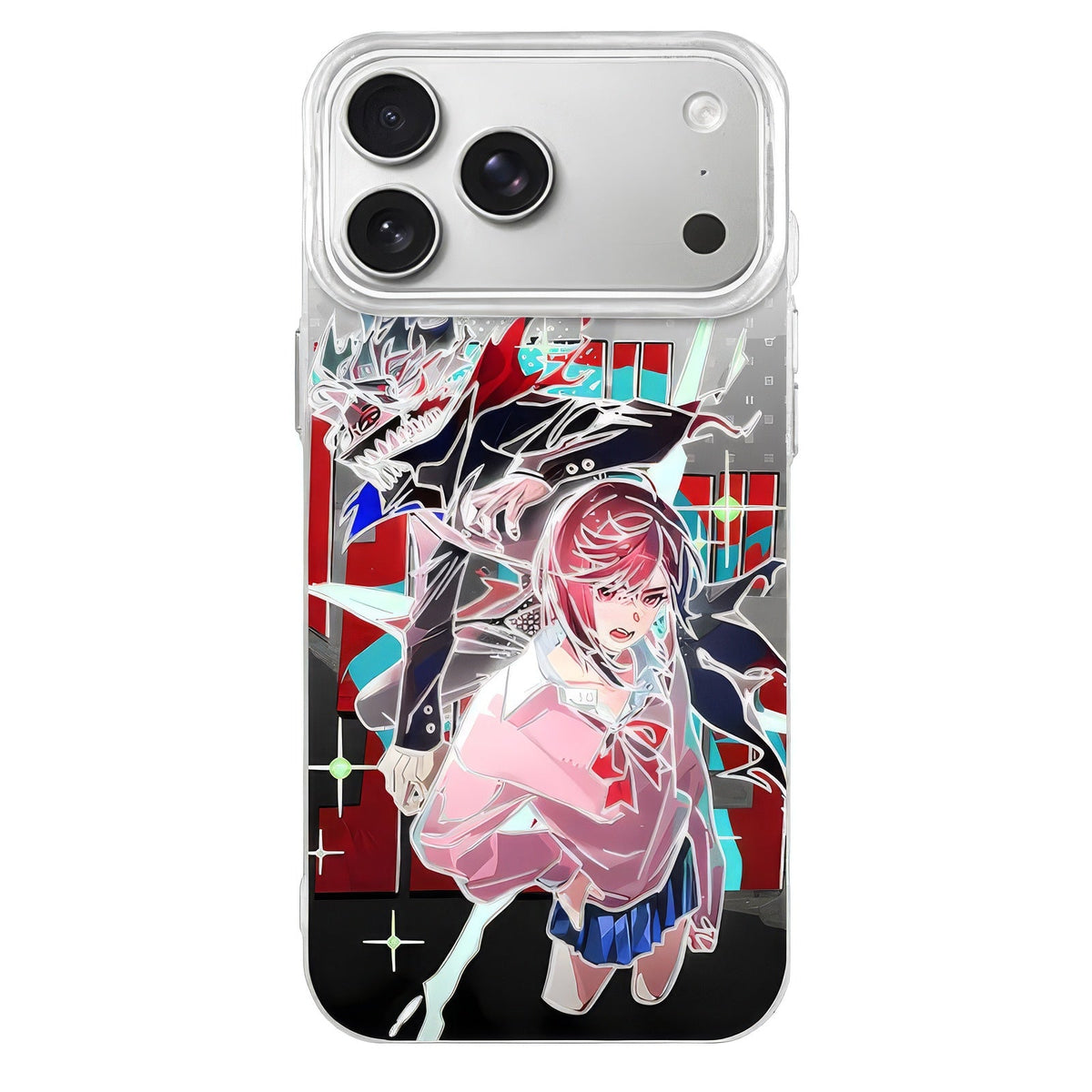 Momo & Okarun Pink Duo – Dandadan Case
