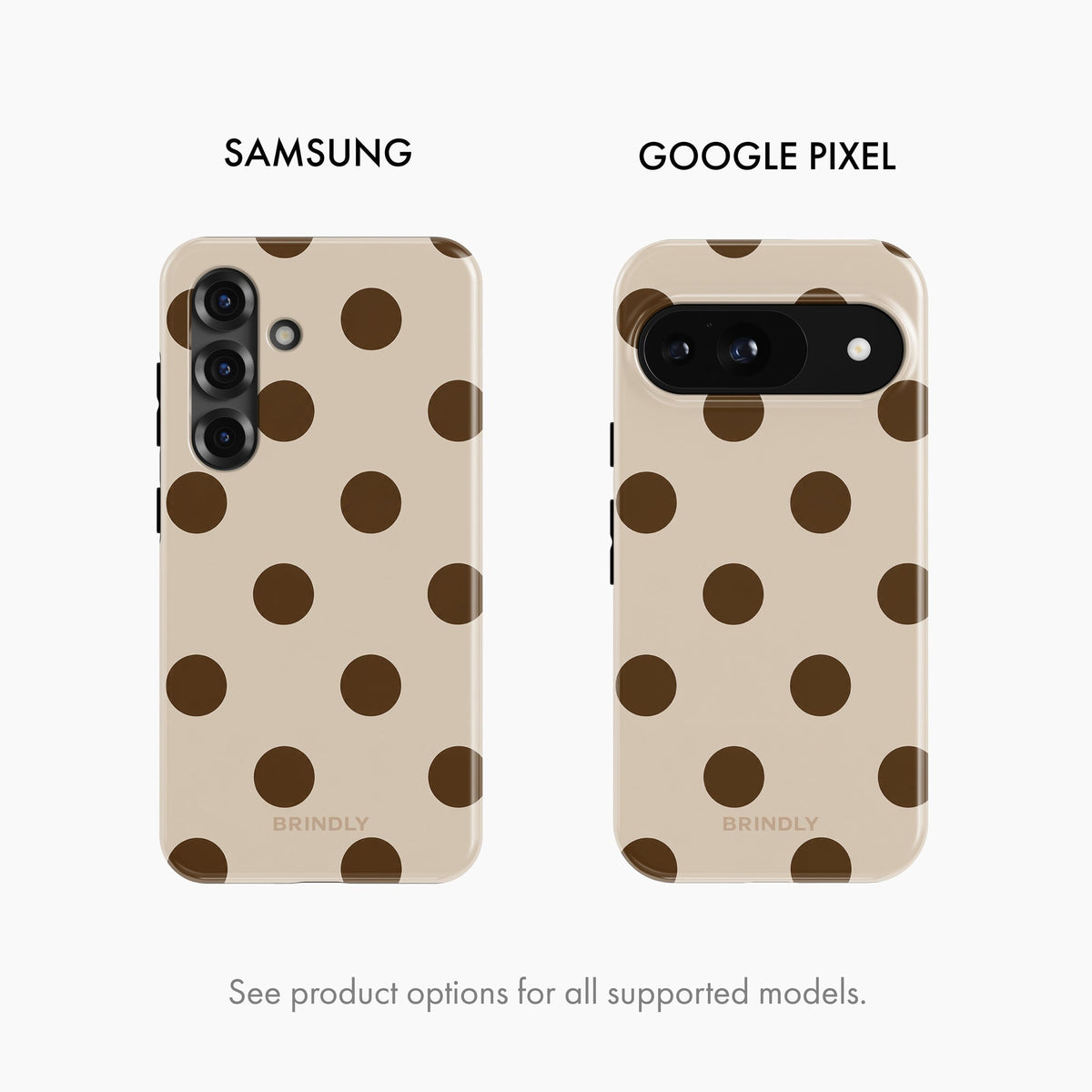 Mocha Dot - Phone Case