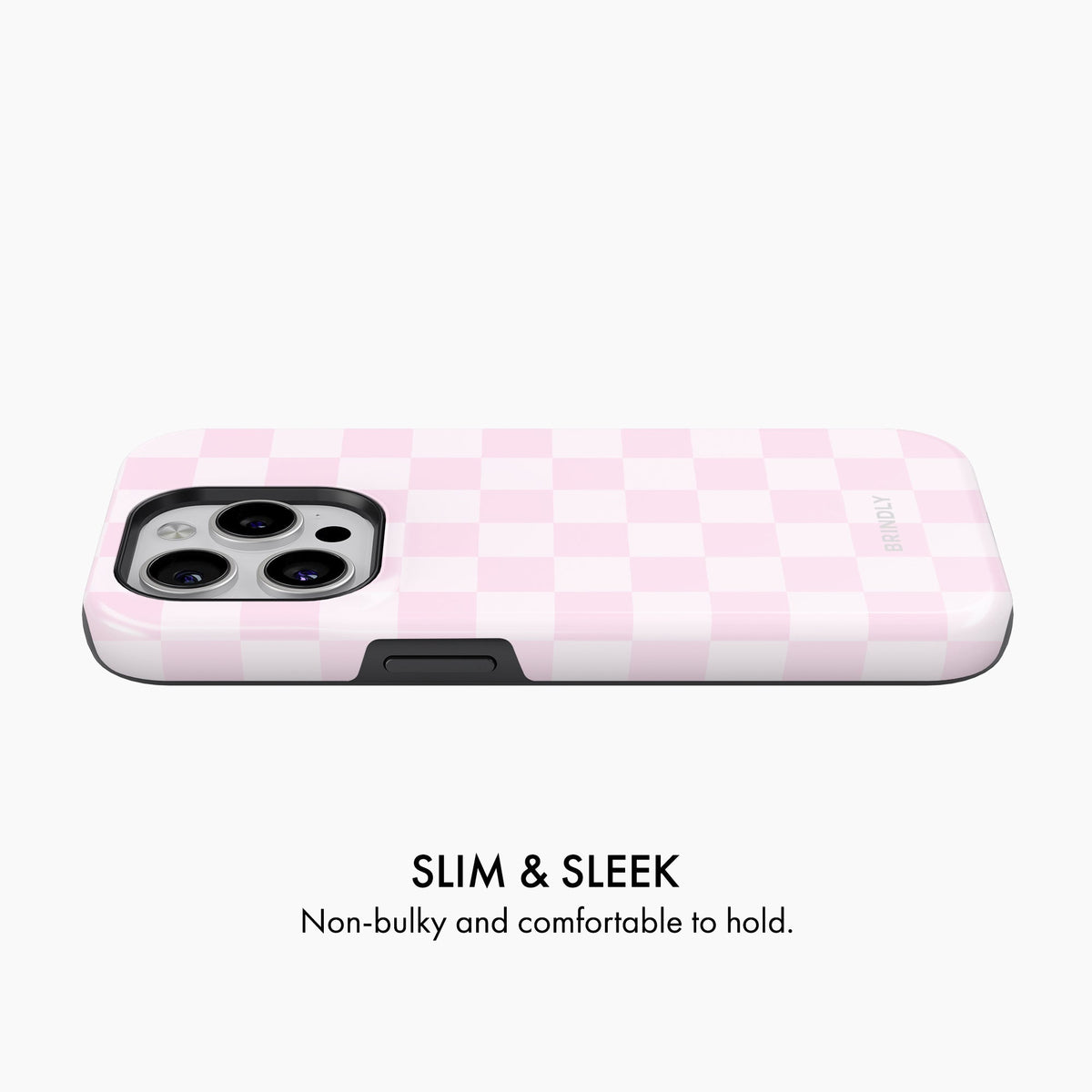 Pastel Pink Check - Phone Case