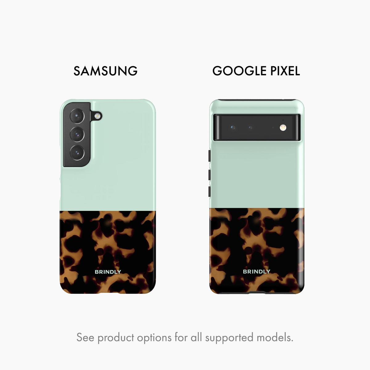 Mint Tortoise Shell - Phone Case