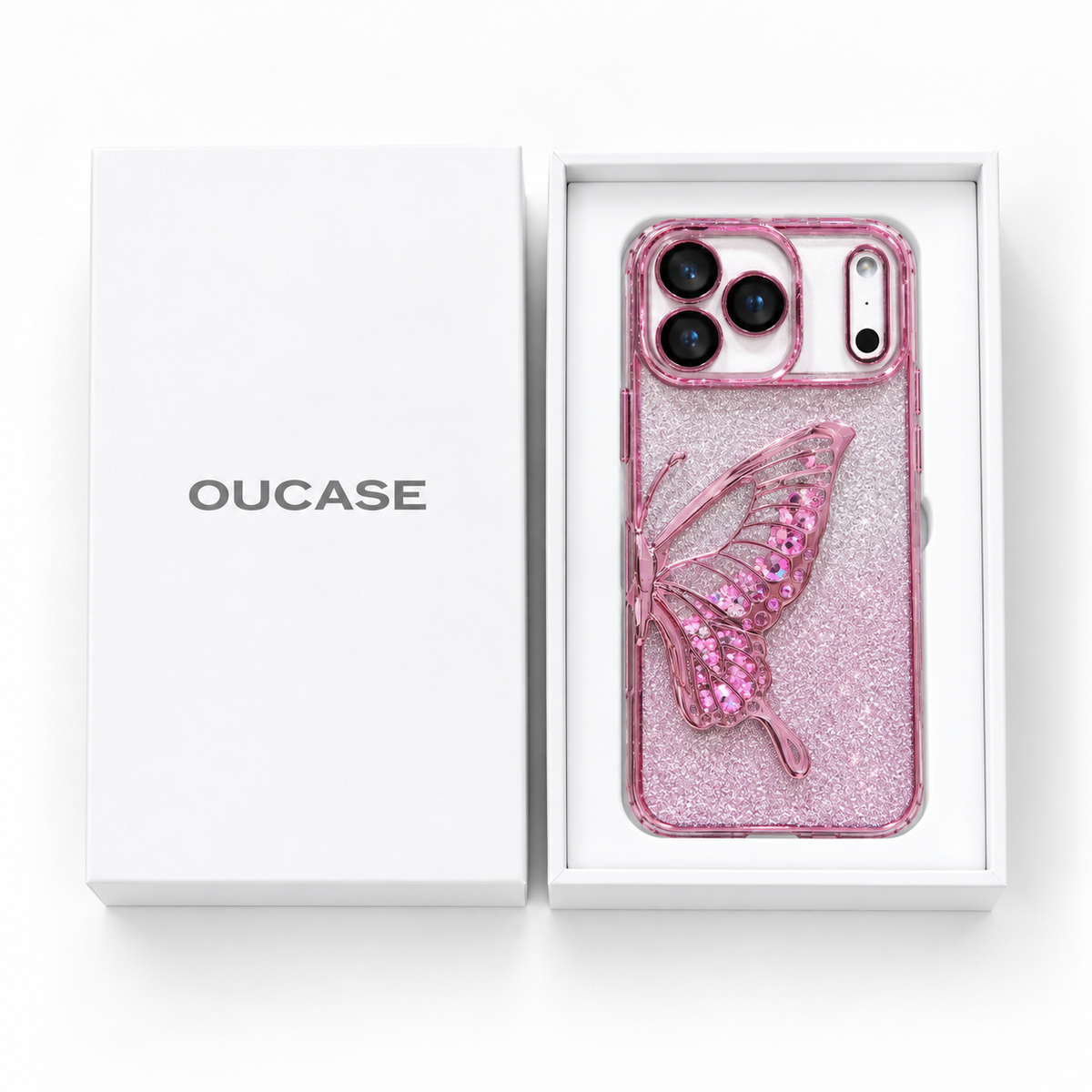 Blush Butterfly Sparkle Phone Case