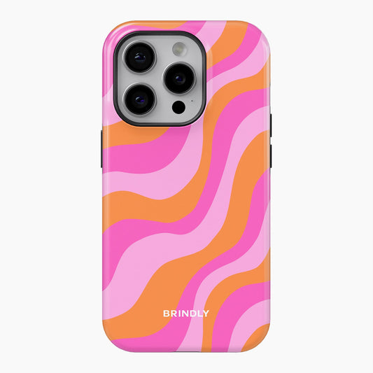 Pink Orange Wave - Phone Case