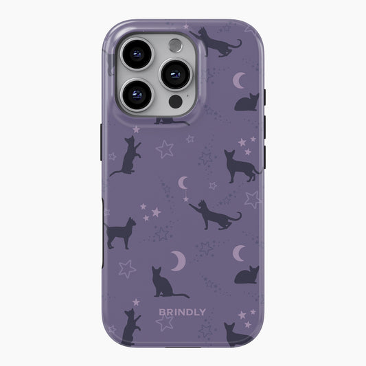 Moonlit Purr - Phone Case