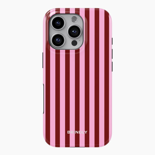 Cherry Stripe - Phone Case